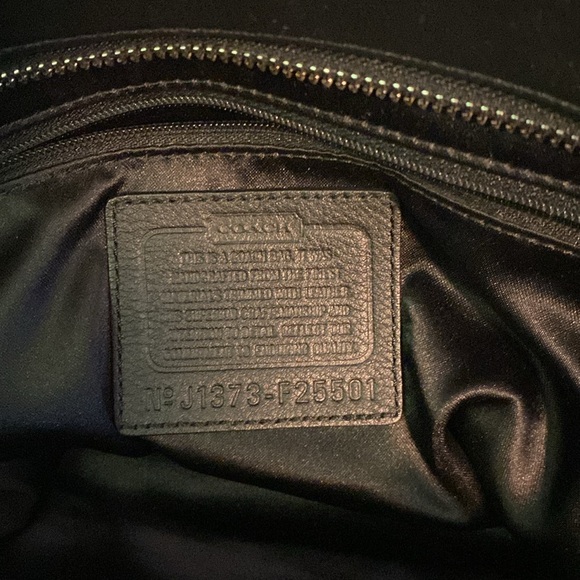 Coach Taylor Alexis Satchel Black with Brown C Logo Jacquard - Picture 11 of 11